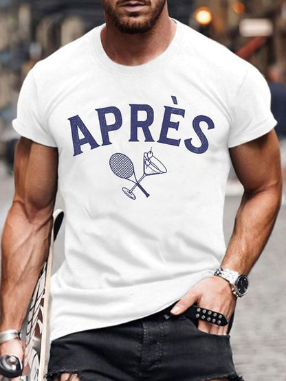 Men's Apres Tennis Print T-Shirt