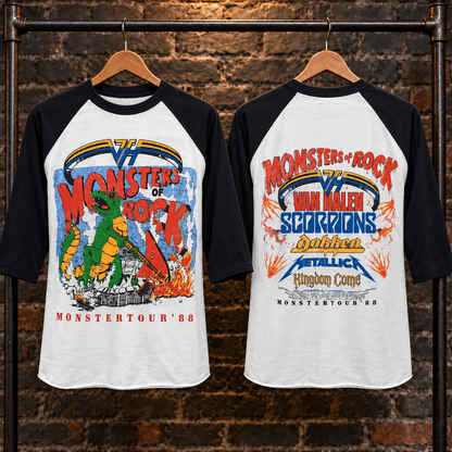 Vintage Monsters of Rock Raglan T-Shirt
