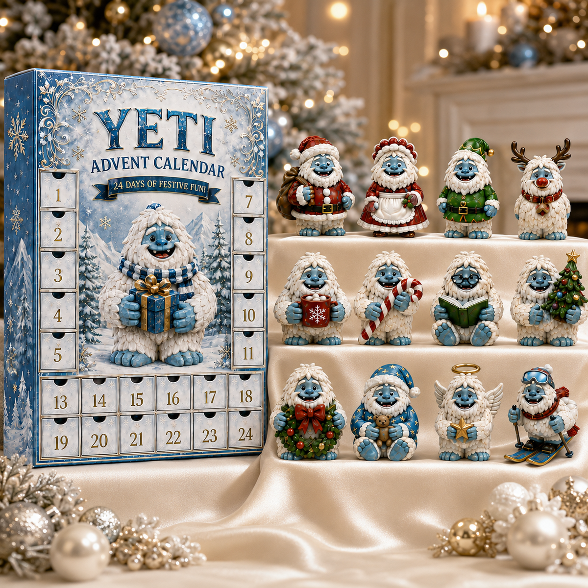24-Day Yeti Advent Calendar | Collectible Figurine Christmas Countdown Gift