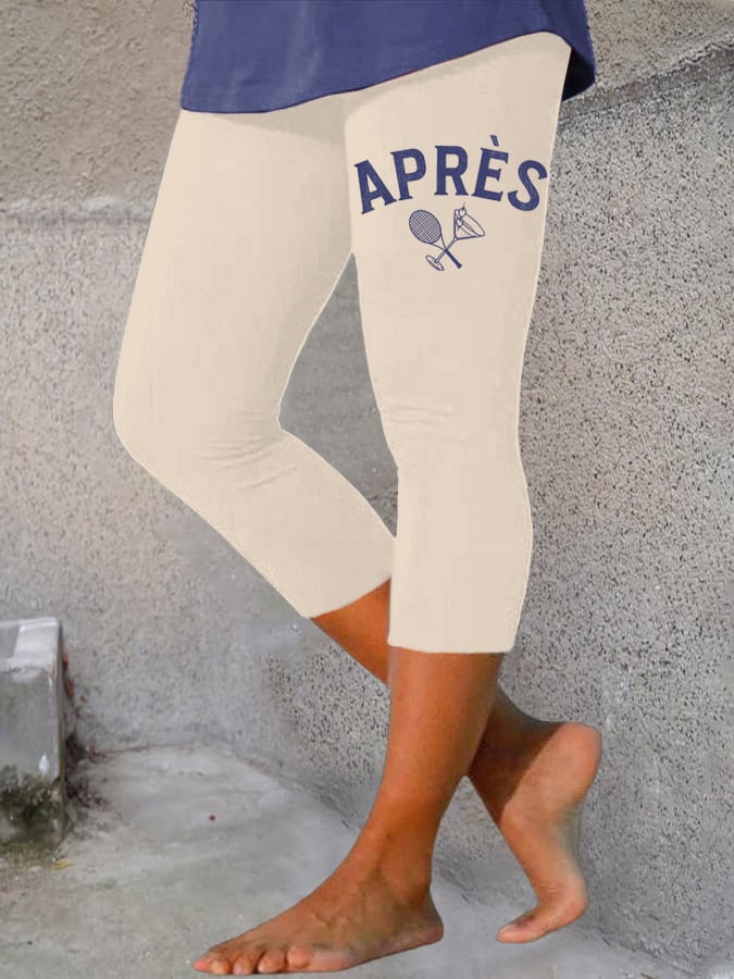 Women's Apres Tennis Print Leggings
