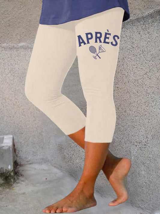 Women's Apres Tennis Print Leggings