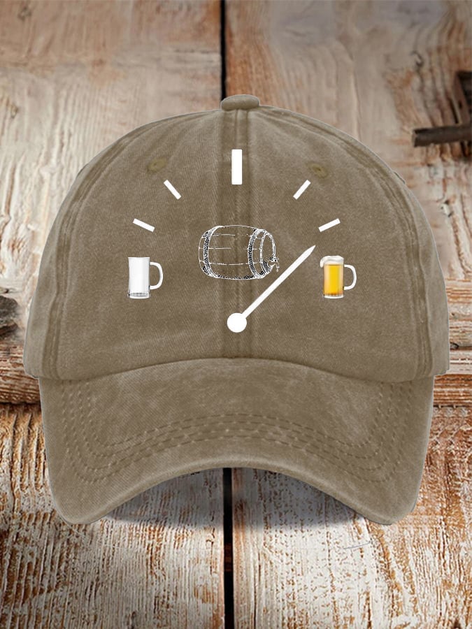 Unisex Oktoberfest Beer Print Printed Washed Distressed Hat