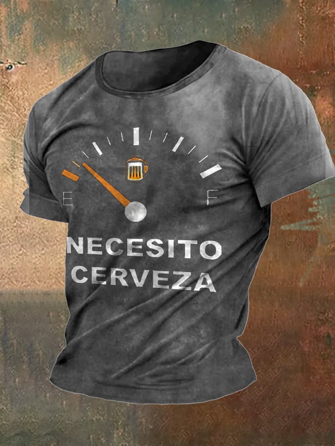 Men's T-shirt with Oktoberfest beer print