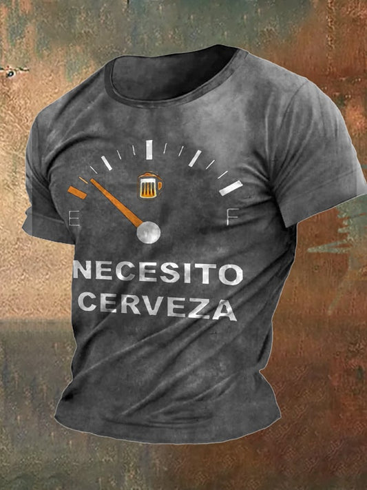 Men's T-shirt with Oktoberfest beer print