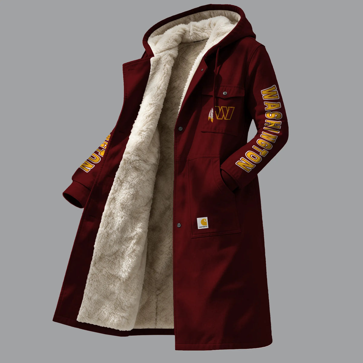 Washington Commanders Vintage Reworked Workwear Fleece Pocket | NFL