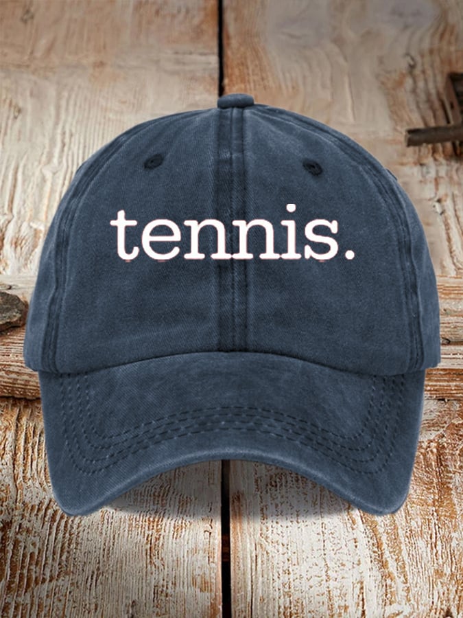 Tennis Printed Baseball Cap