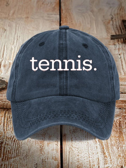 Tennis Printed Baseball Cap