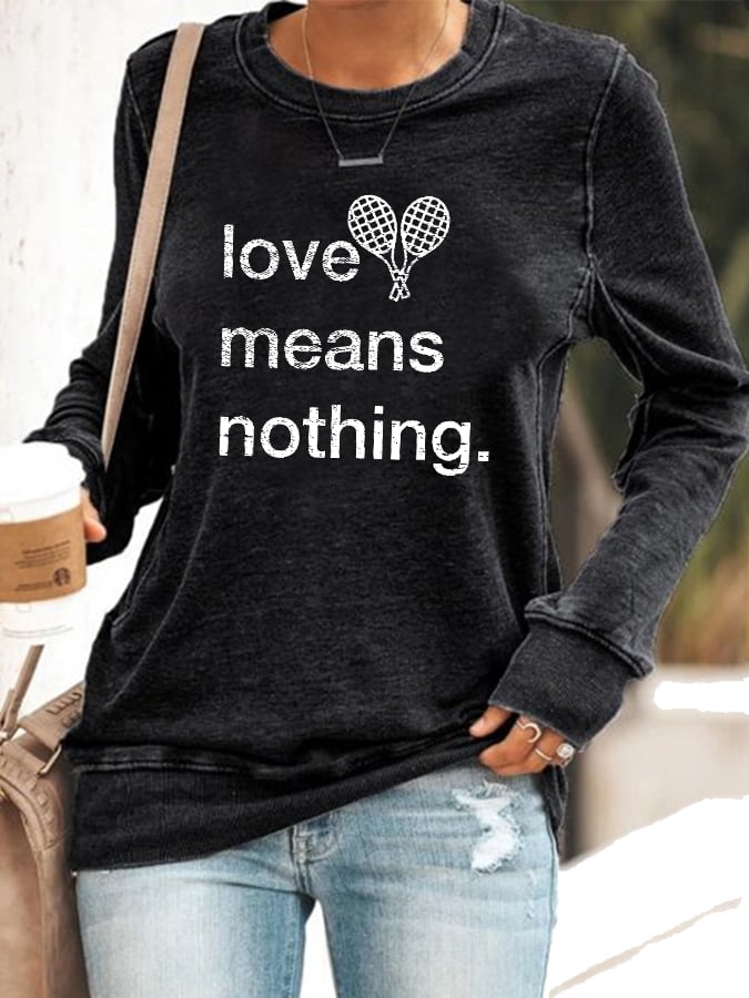 Women's tennis casual sweatshirt