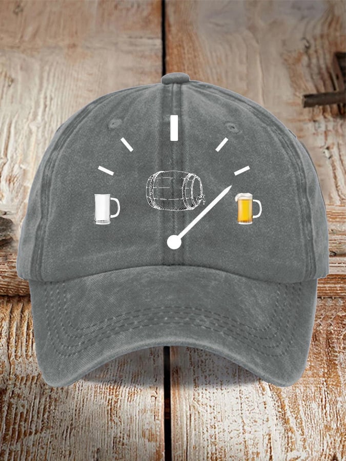 Unisex Oktoberfest Beer Print Printed Washed Distressed Hat