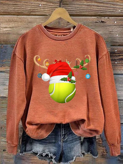 Women's Christmas Tennis Casual Sweatshirt