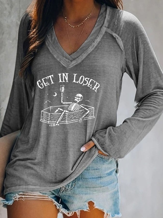 Women's Get In Loser Casual T-Shirt