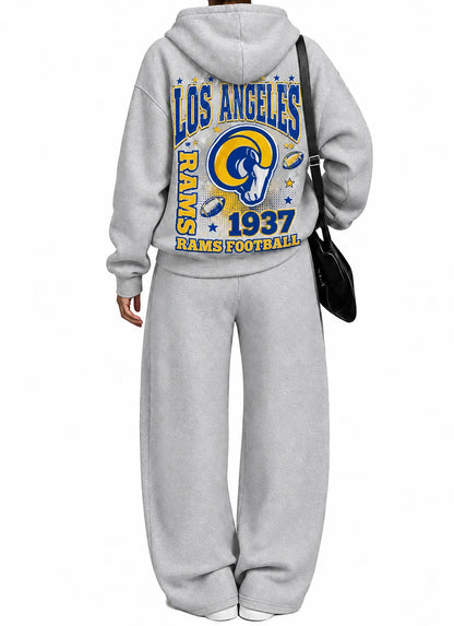 Los Angeles Rams-Vintage Plush Hoodie set