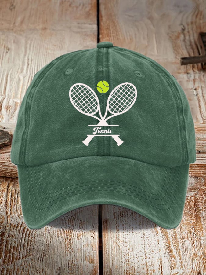 Tennis Printed Baseball Cap