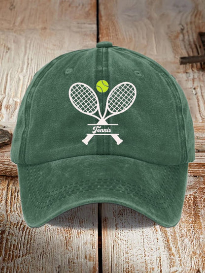 Tennis Printed Baseball Cap