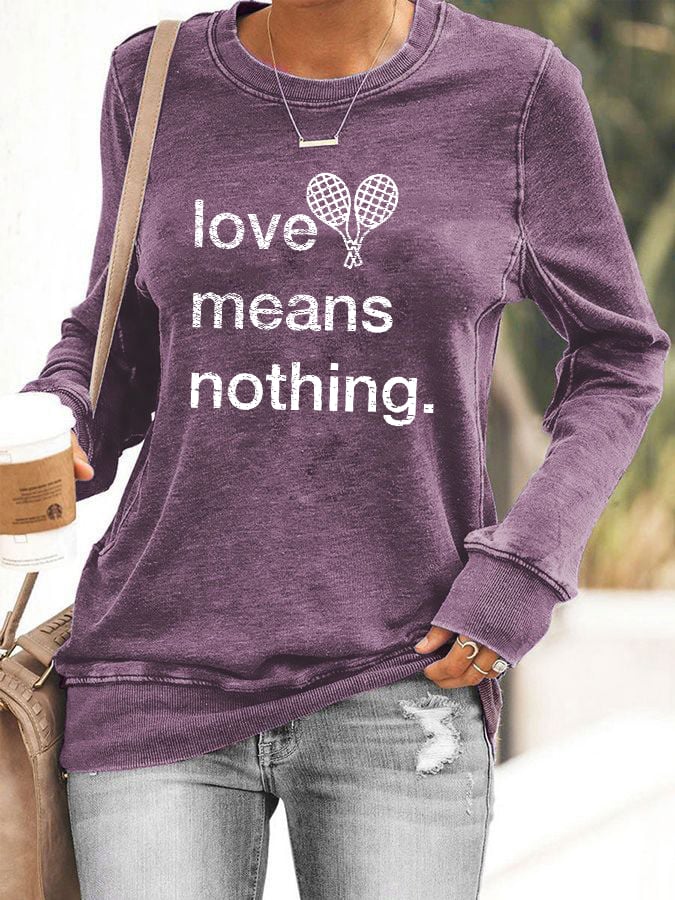 Women's tennis casual sweatshirt