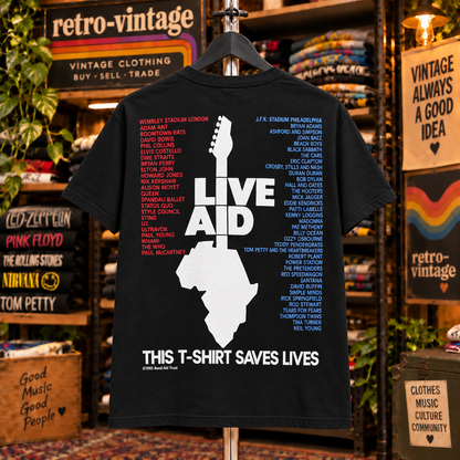 Live Aid 1985 Official Concert T-Shirt