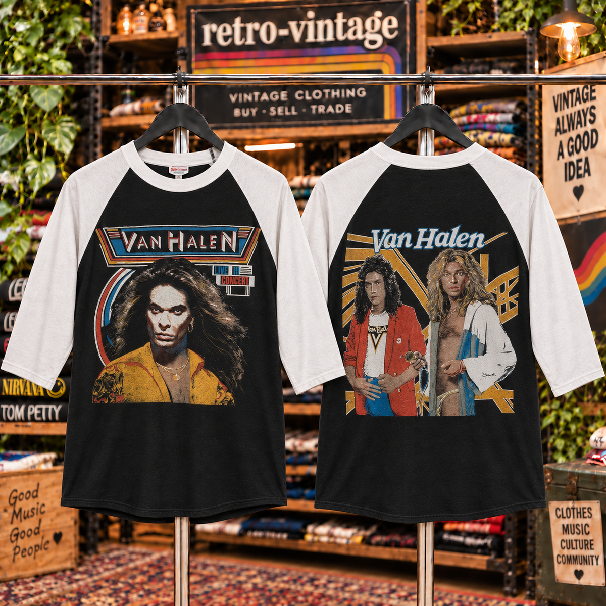 Vintage Van Halen Raglan T-Shirt