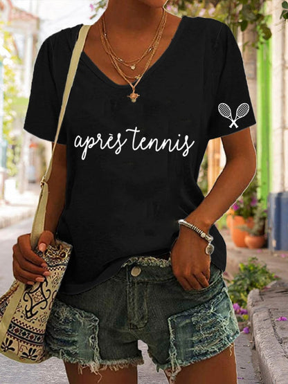 Women's Tennis Print T-shirt