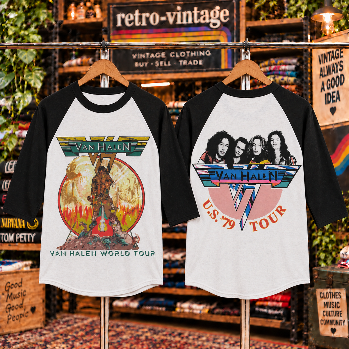 Vintage Van Halen Raglan T-Shirt
