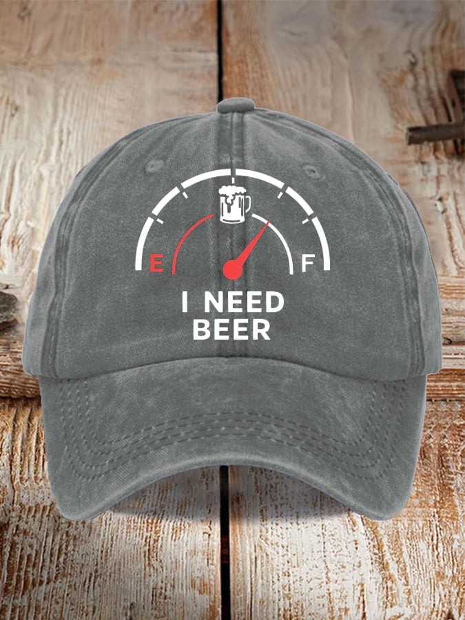 Unisex Oktoberfest Beer Print Printed Washed Distressed Hat