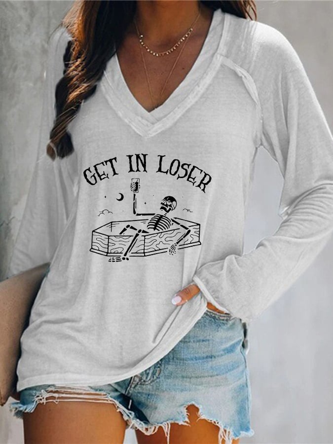 Women's Get In Loser Casual T-Shirt