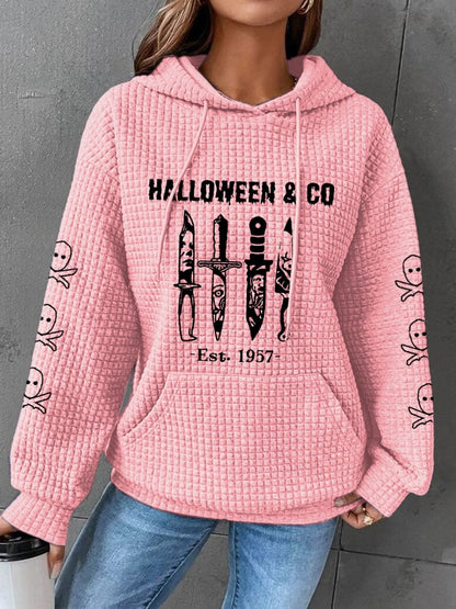 Women's Halloween & Co Est. 1957 Waffle Hoodie