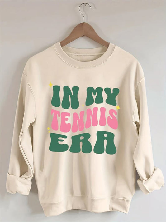 Women's In My Tennis Era Tennis Print Crewneck Sweatshirt