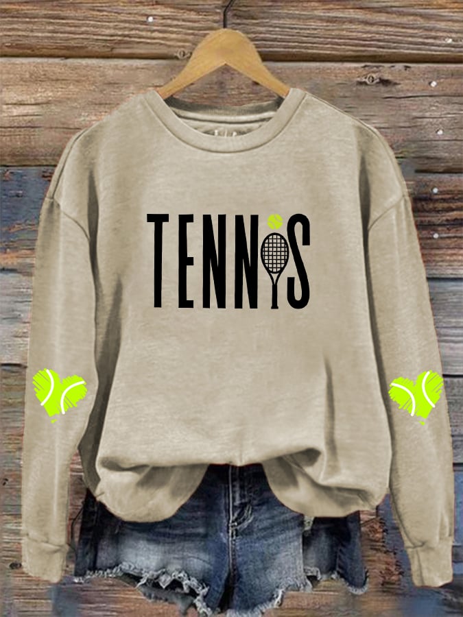 Women's Clothing Tennis Lovers Casual Sweaters