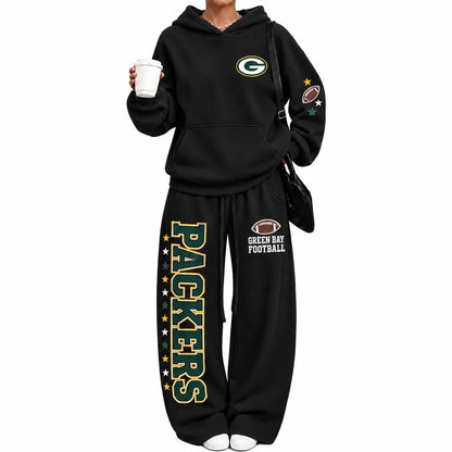 Green Bay Packers-Vintage Plush Hoodie set