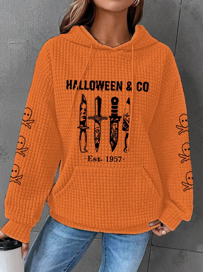 Women's Halloween & Co Est. 1957 Waffle Hoodie