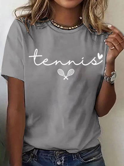 Women's Tennis Print T-shirt