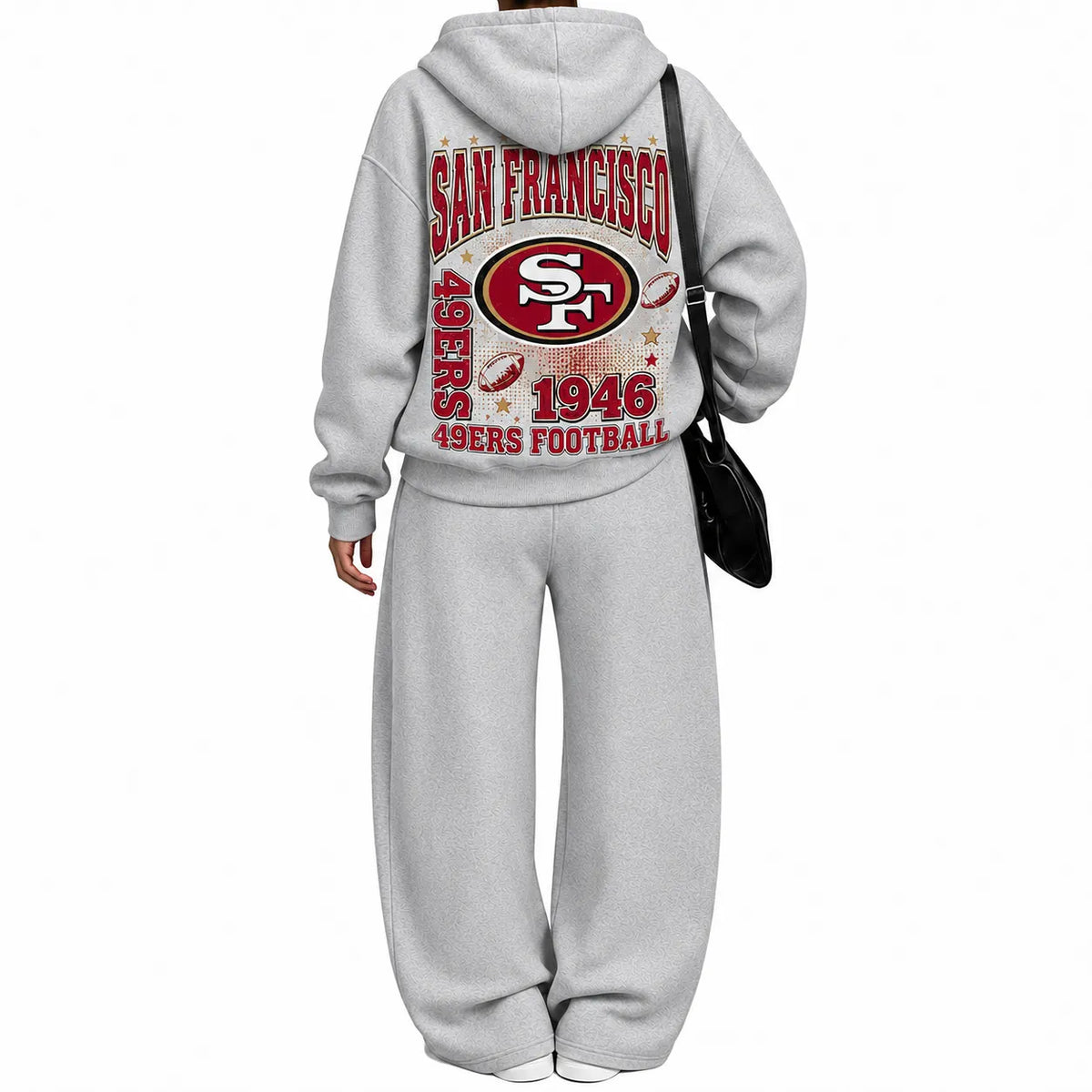 San Francisco 49ers-Vintage Plush Hoodie set