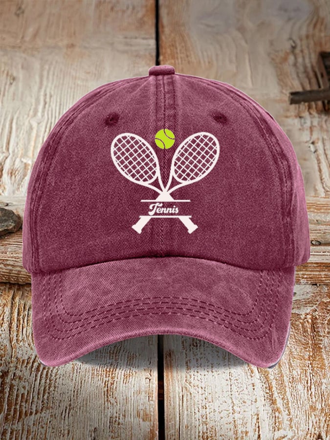 Tennis Printed Baseball Cap