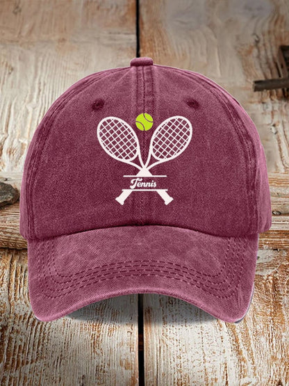 Tennis Printed Baseball Cap
