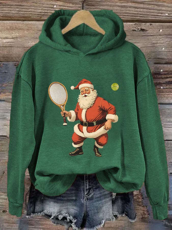 Women's Christmas Tennis Casual Hoodie