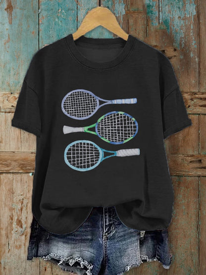 Women's Tennis Lover Printed T-Shirt