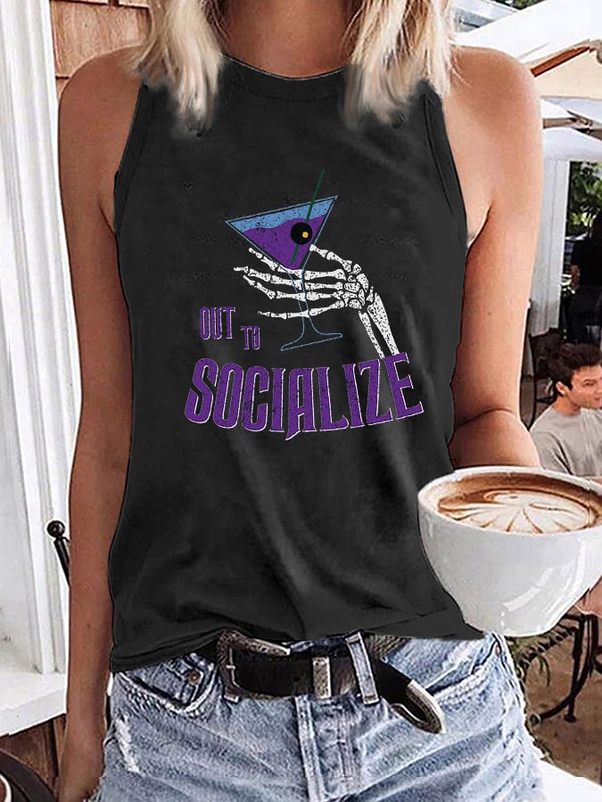 Women's Out to Socialize Tank Top