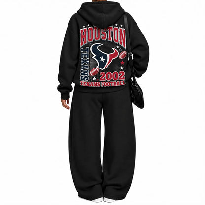 Houston Texans-Vintage Plush Hoodie set