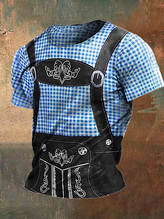 Men's T-shirt with Oktoberfest beer print