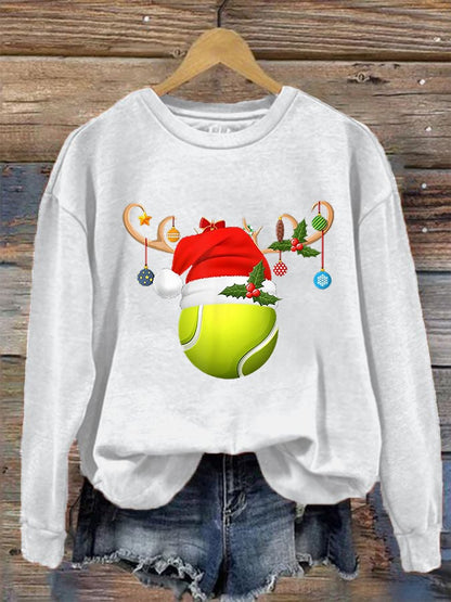 Women's Christmas Tennis Casual Sweatshirt
