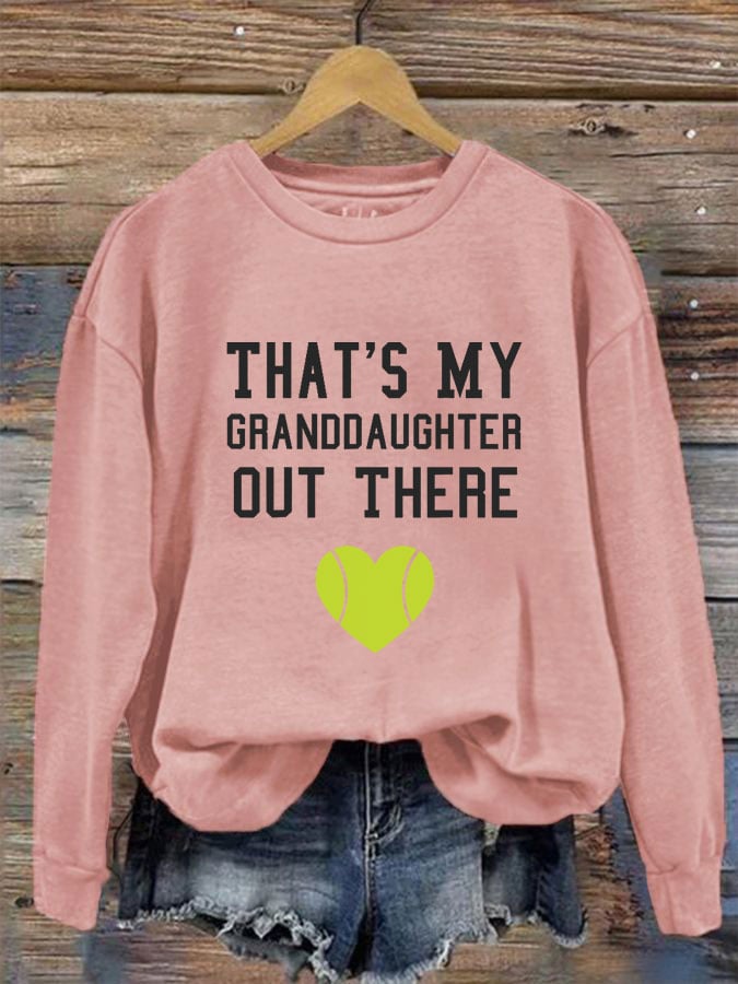 Women's That's my granddaughter out there Tennis sweatshirt