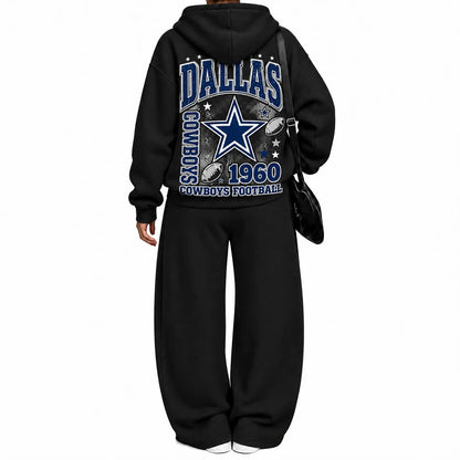 Dallas Cowboys-Vintage Plush Hoodie set