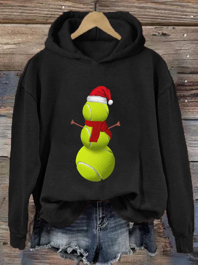 Women's Christmas Tennis Casual Hoodie