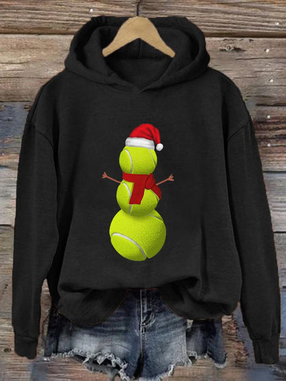 Women's Christmas Tennis Casual Hoodie